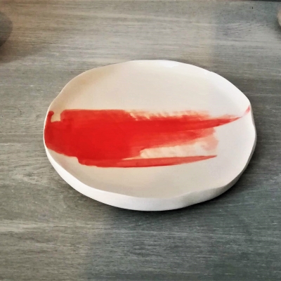 sous tasse en céramique ligne corail sous tasse en céramique