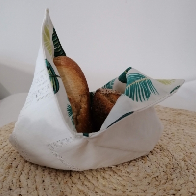 paniére réversible paniére, lin, coton,