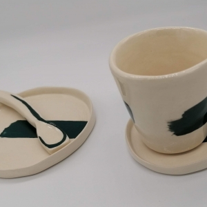 sous tasse en céramique