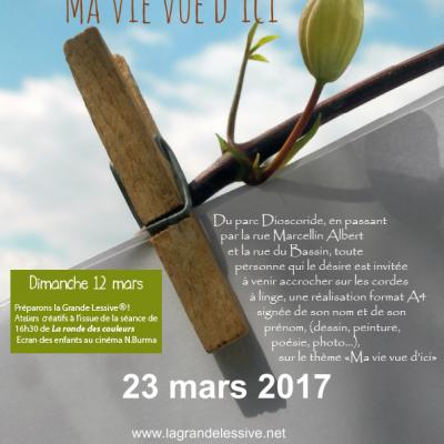 La grande lessive 2017 - Quartier Celleneuve Montpellier